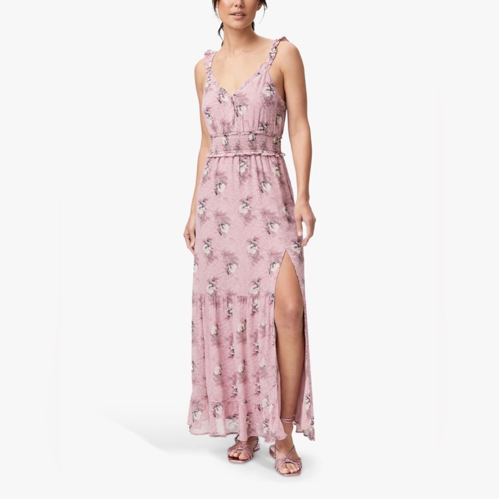 PAIGE - Pacifica Floral Print Silk Midi Dress